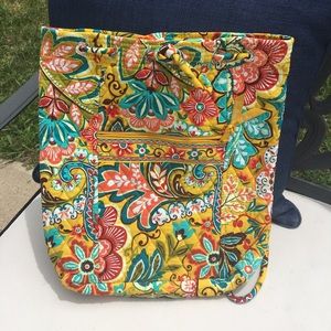 Vera Bradley Provençal Drawstring Backpack EUC